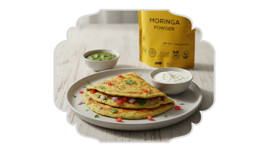 Moringa Besan Chilla – Easy Home Recipe