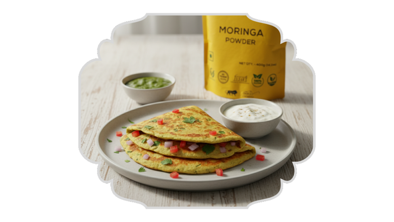 Moringa Besan Chilla – Easy Home Recipe
