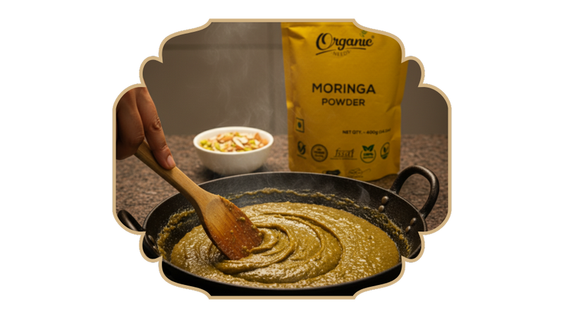 A sweet and unique halwa with the goodness of moringa !