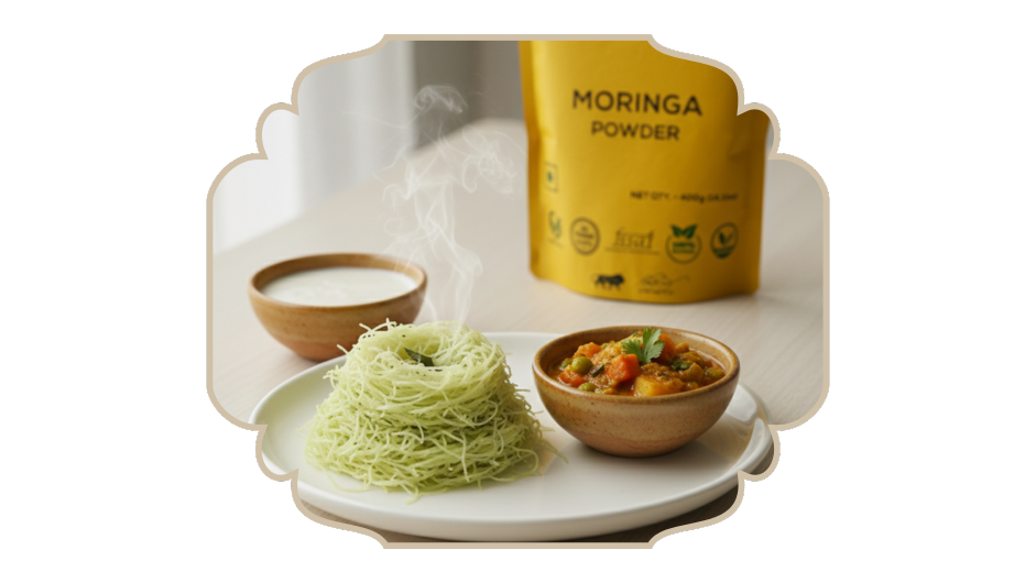 Moringa Idiyappam – Easy Home Recipe