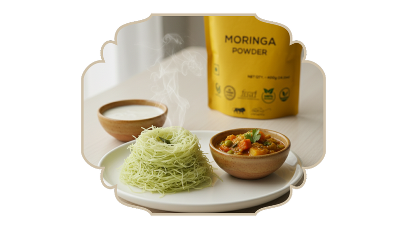 Moringa Idiyappam – Easy Home Recipe