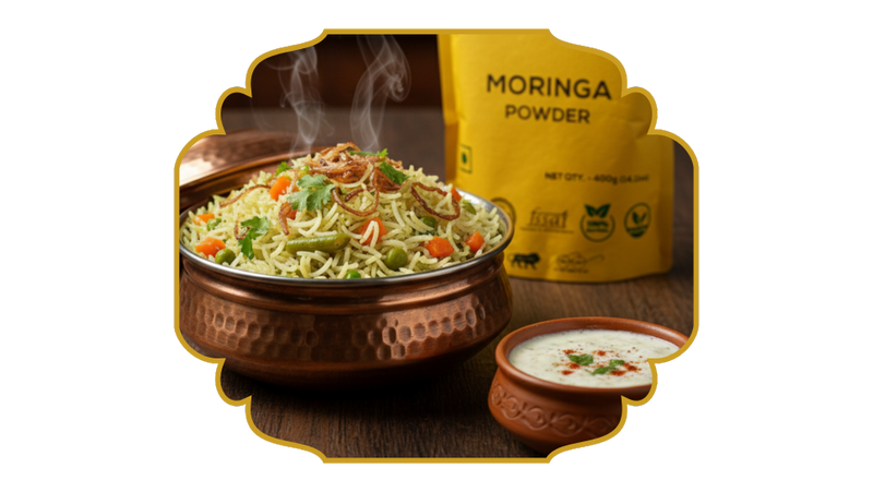 Moringa Pulao - Delicious easy recipe !