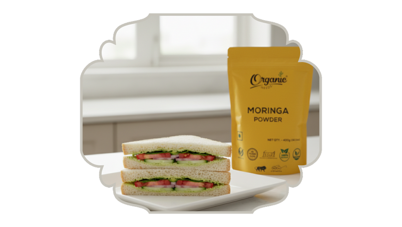 A quick breakfast - Moringa Sandwich !