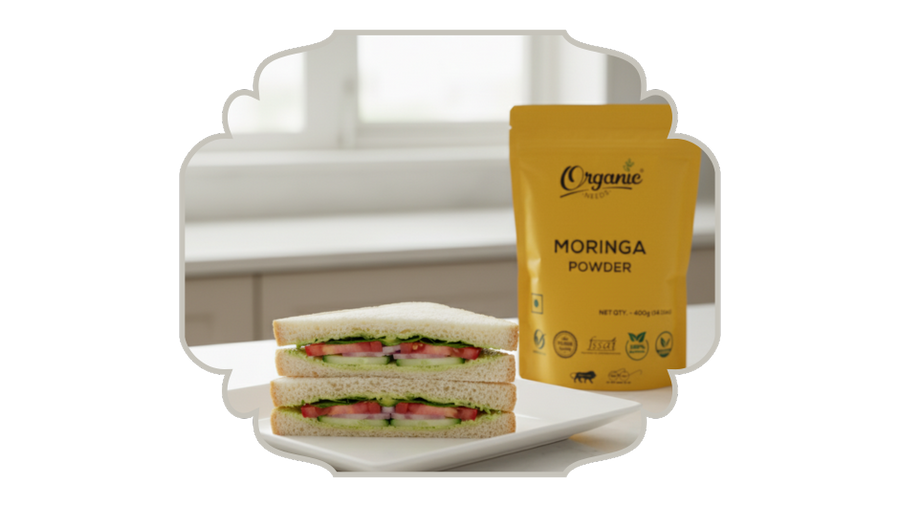 A quick breakfast - Moringa Sandwich !