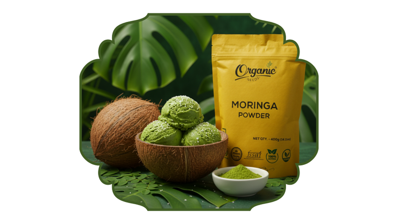 Moringa Honey Coconut Ice Cream