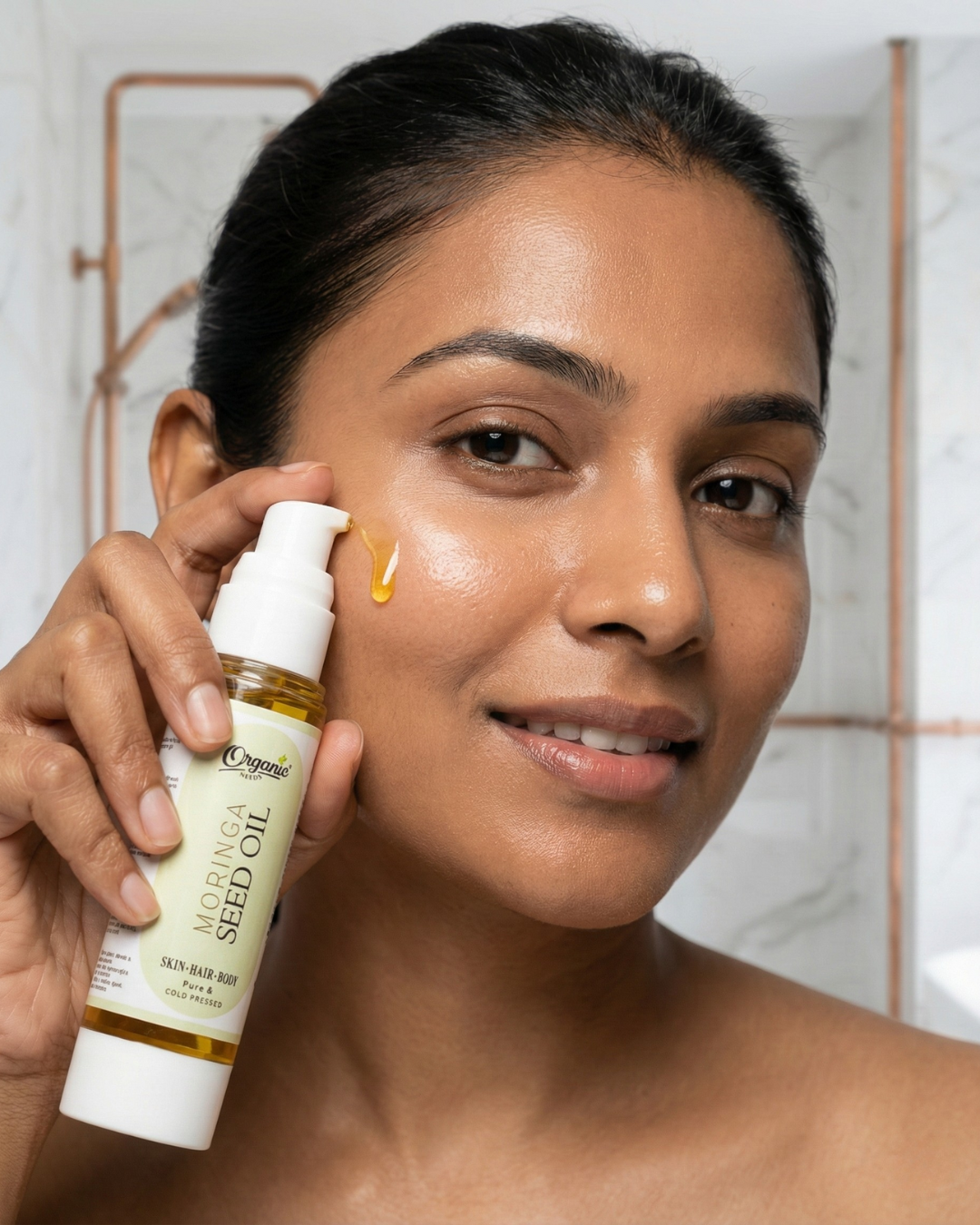 Organic Moringa Oil for Hair Growth & Skin Nourishment