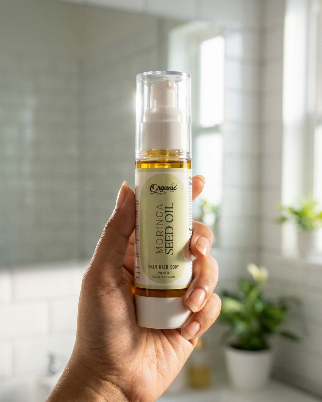 Organic Moringa Oil for Hair Growth & Skin Nourishment