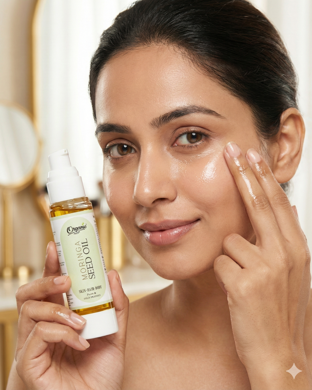 Organic Moringa Oil for Hair Growth & Skin Nourishment