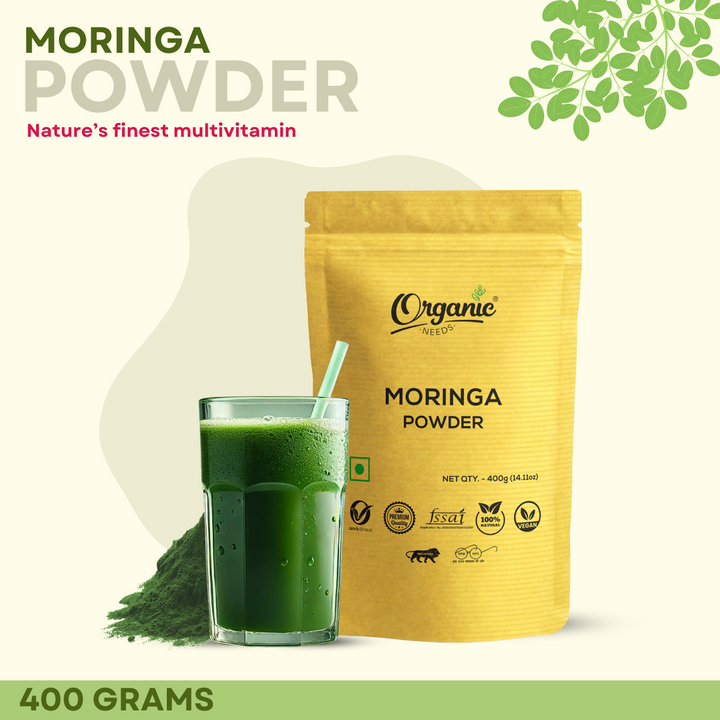 Organic Moringa Powder | 100% Natural | Energy & Immunity Support Superfood