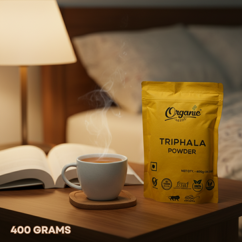 Organic Triphala Powder | Digestion, Detox, & Energy.