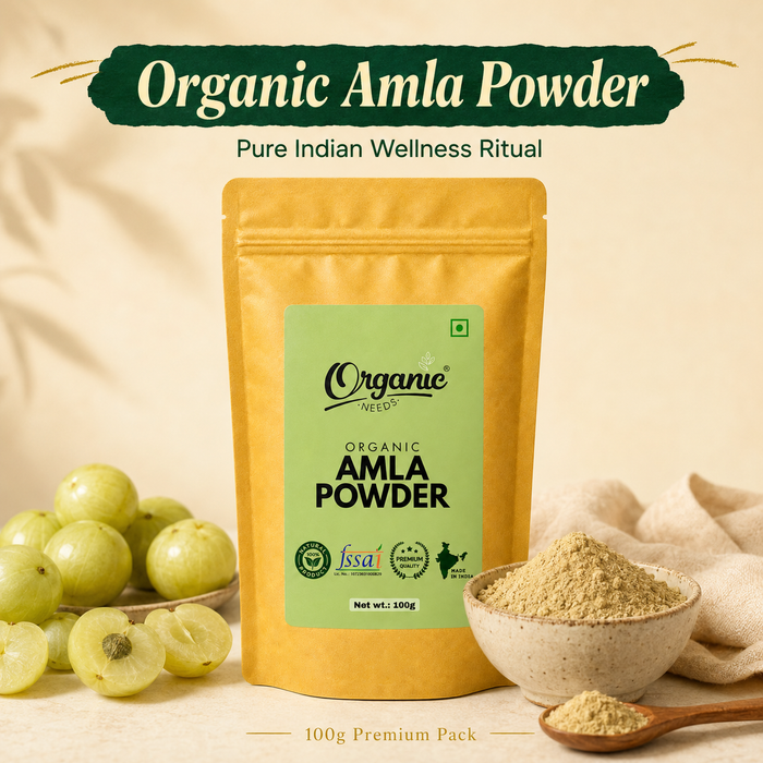 Organic Amla Powder | Pure Indian Amla Powder for Immunity, Digestion, Skin & Hair Wellness