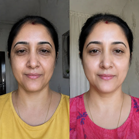 स्किन पहले से फ्रेश और ग्लोइंग लगी