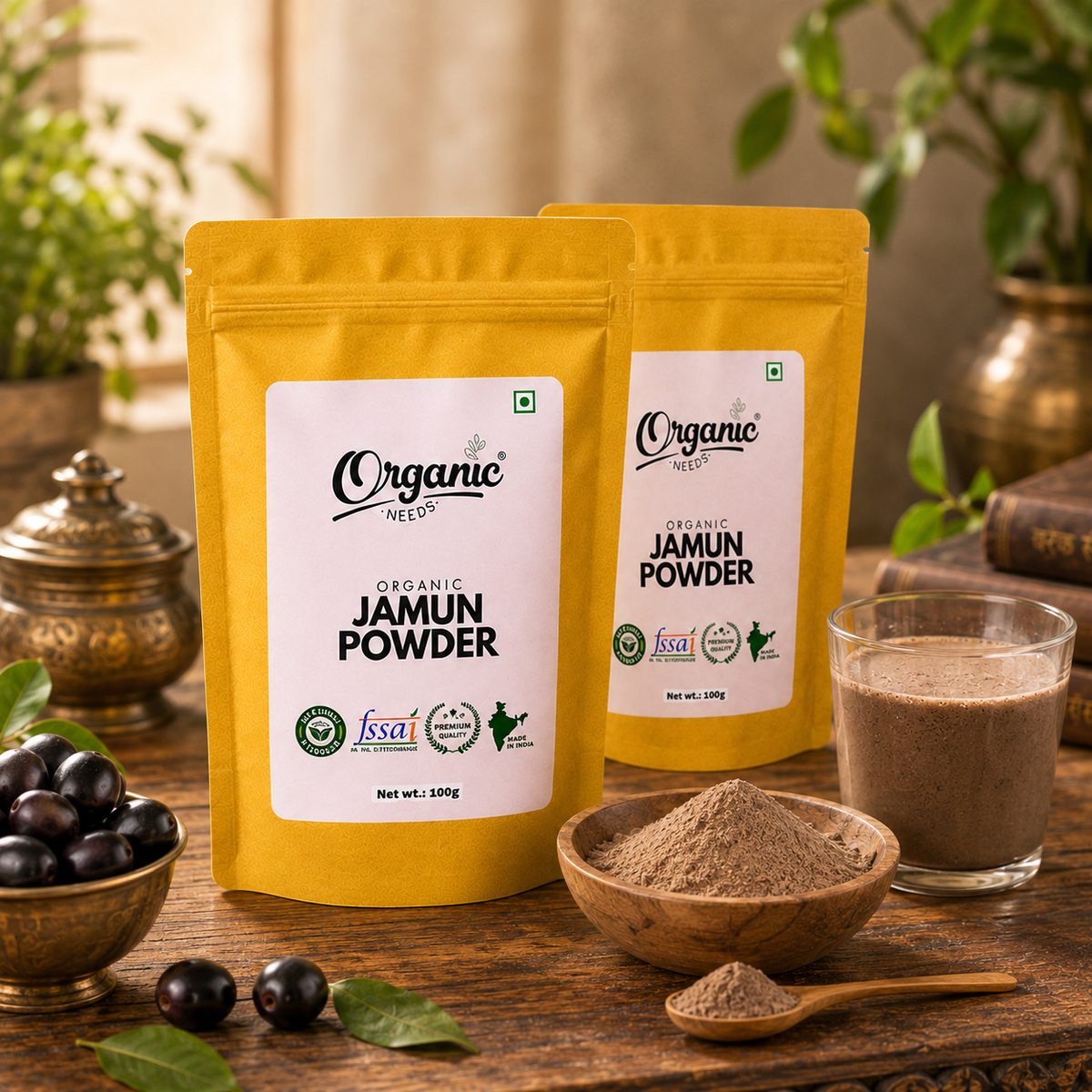 Organic Jamun Seed Powder | Jamun Beej Churna for Sugar-Conscious Wellness