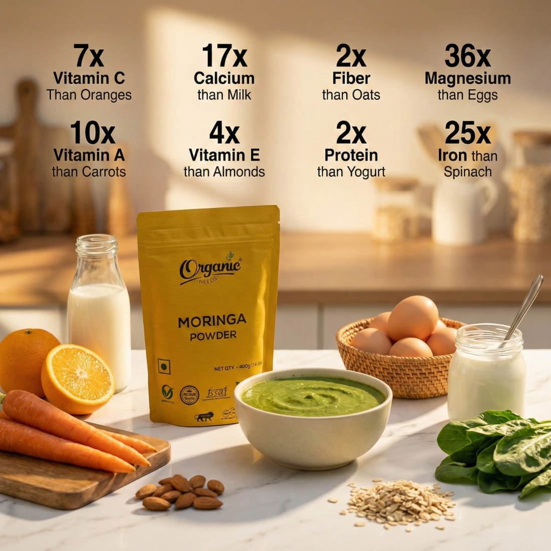 Organic Moringa Powder, A nutrition powerhouse.