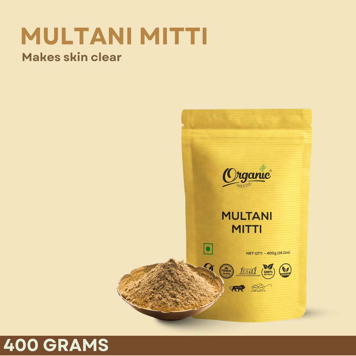 Multani Mitti - 100% Pure & Natural Fuller’s Earth Clay Powder
