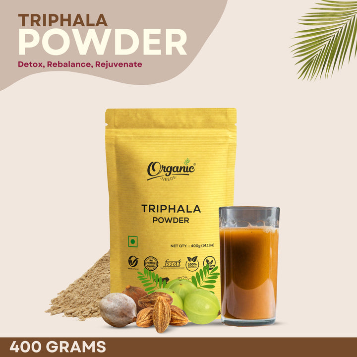 Organic Triphala Powder | 100% Natural Ayurvedic Blend | Digestive & Detox Support